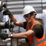 worker in a manufacturing plant